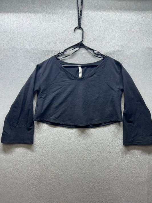 Lululemon Show your Depth Long Sleeve Size XS/S Heathered Core Black