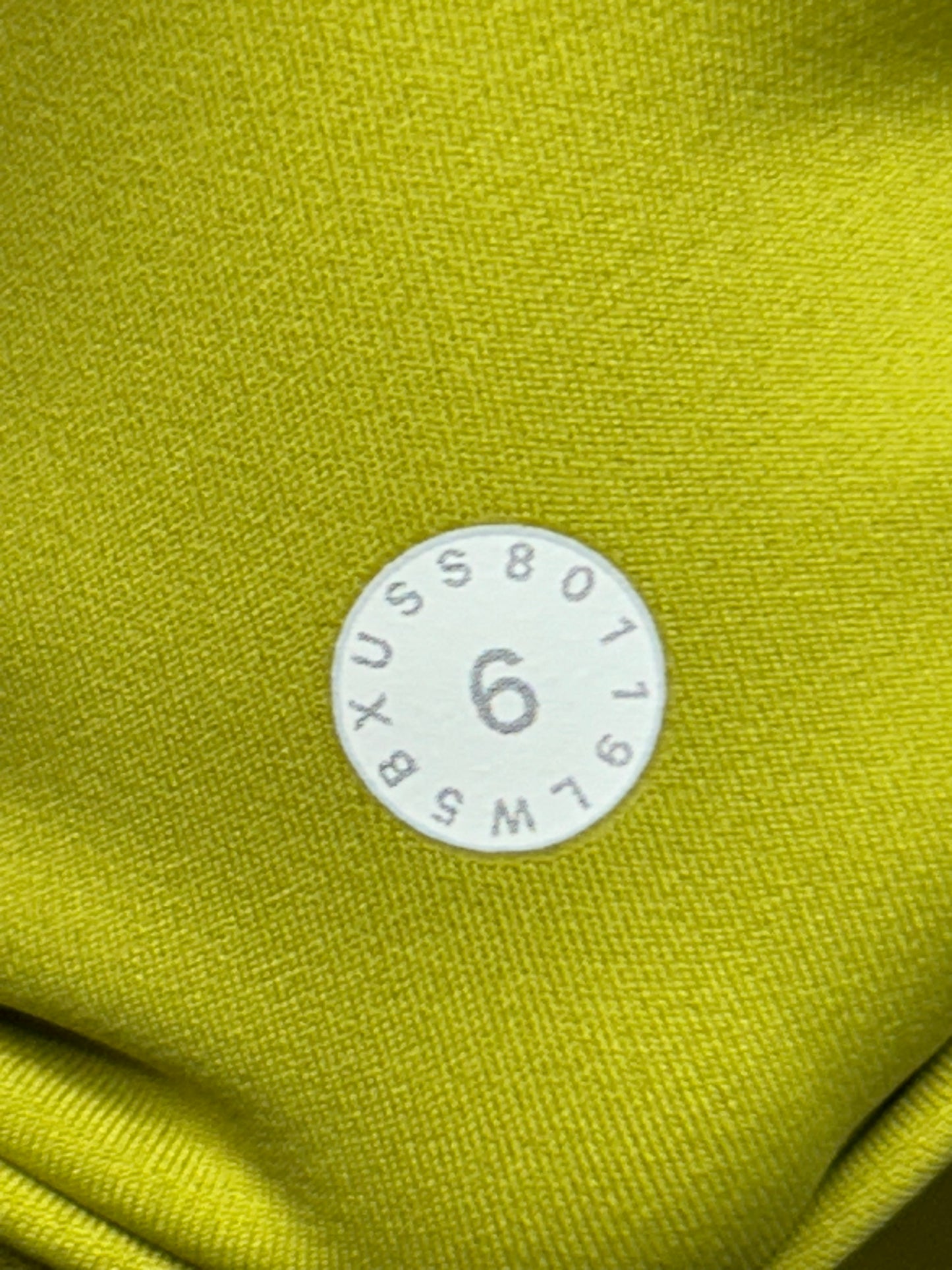 Lululemon Fast and Free Tight 28" Size 6 Golden Lime
