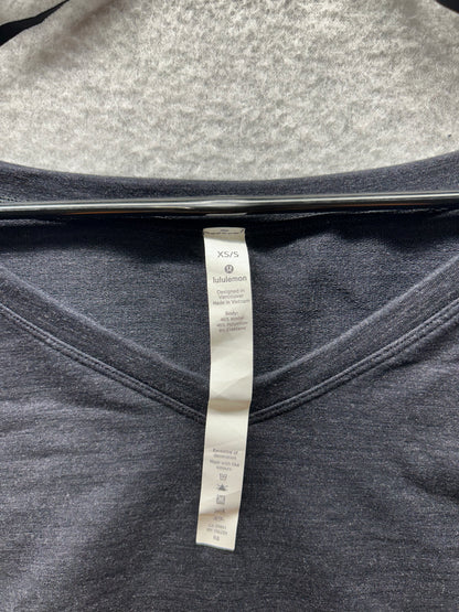 Lululemon Show your Depth Long Sleeve Size XS/S Heathered Core Black