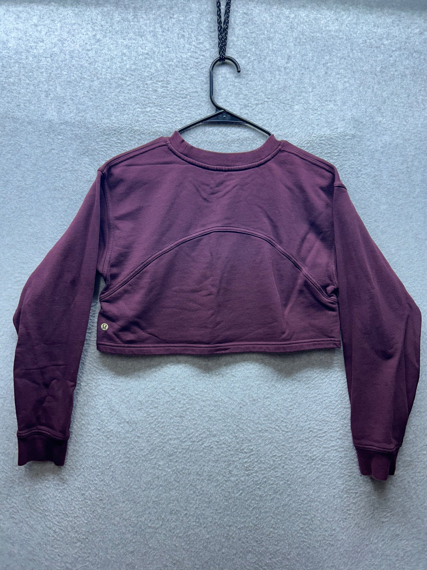 Lululemon All Yours Cropped Crew Lunar New Year Size 6? Cassis
