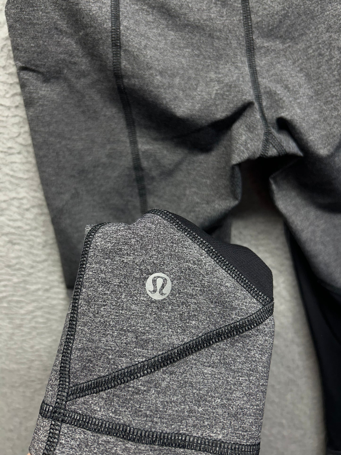 Lululemon Pace Rival Crop 19" Size 6 Heathered Slate