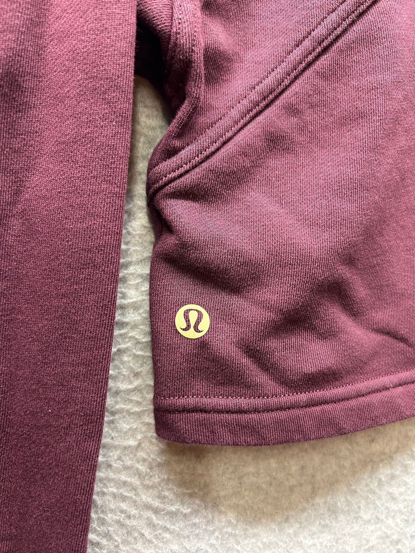 Lululemon All Yours Cropped Crew Lunar New Year Size 6? Cassis