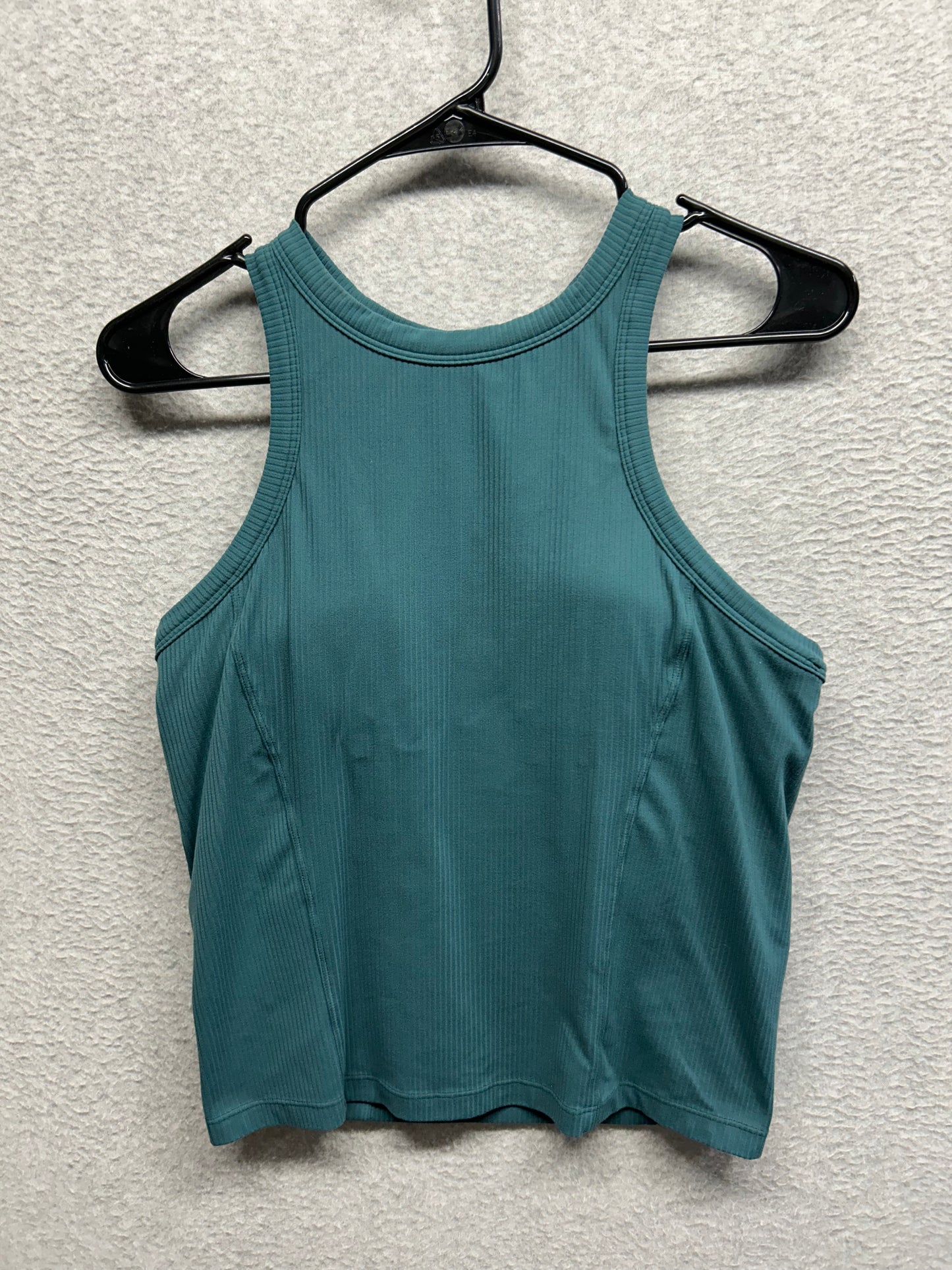 Lululemon Ribbed Nulu Racerback Yoga Tank Top Size 12 Green Jasper