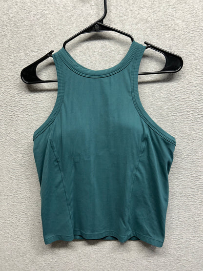Lululemon Ribbed Nulu Racerback Yoga Tank Top Size 12 Green Jasper