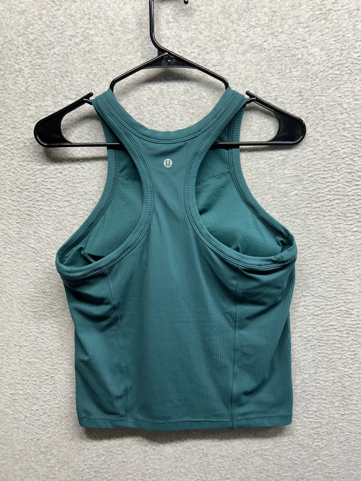 Lululemon Ribbed Nulu Racerback Yoga Tank Top Size 12 Green Jasper