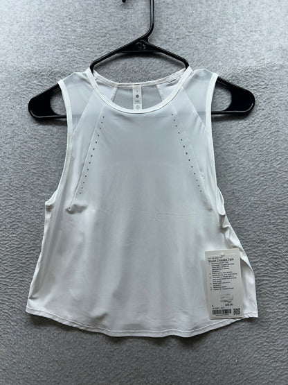 Lululemon Sculpt Cropped Tank Top Size 4 White
