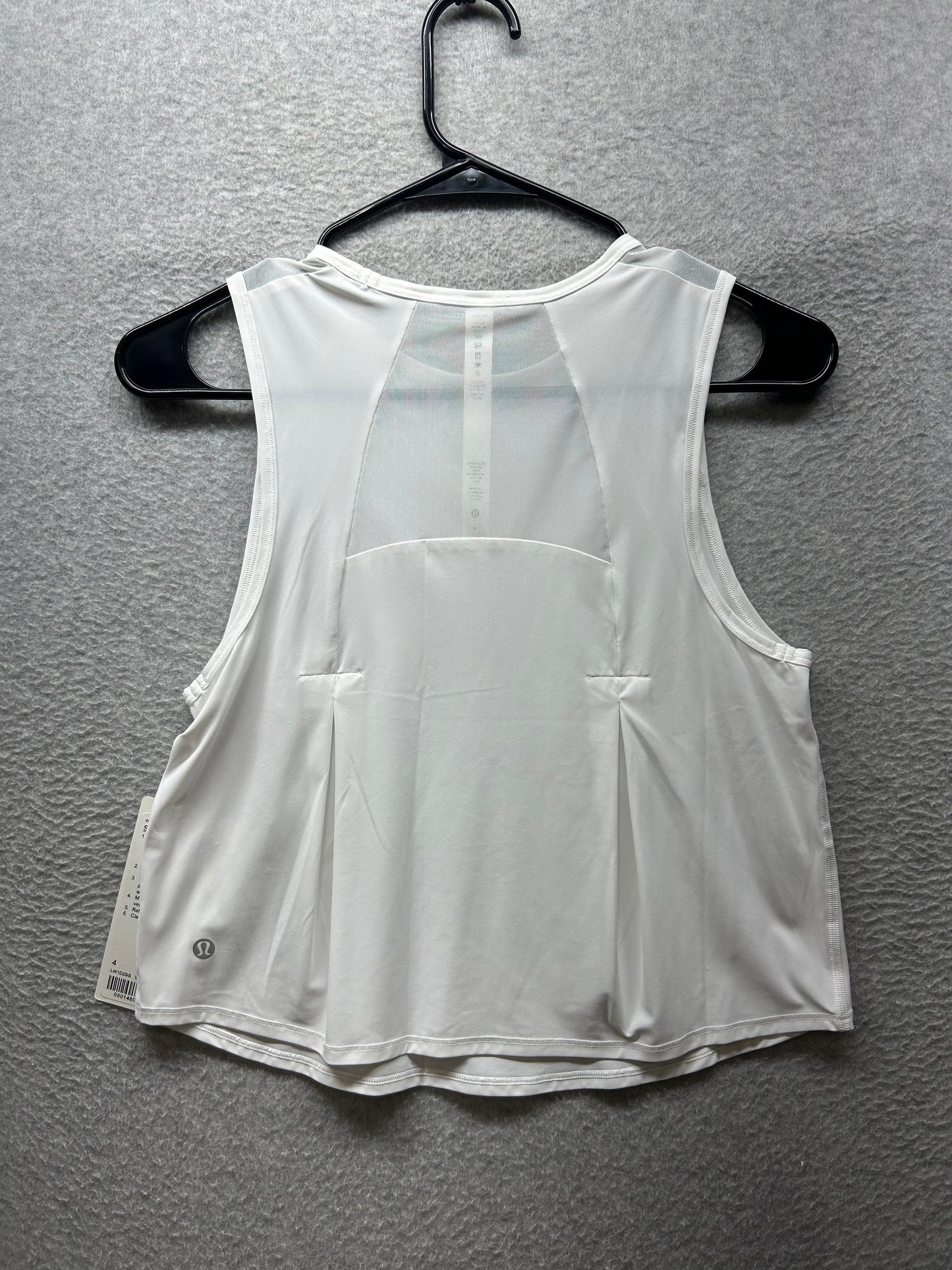 Lululemon Sculpt Cropped Tank Top Size 4 White