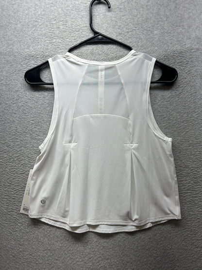 Lululemon Sculpt Cropped Tank Top Size 4 White