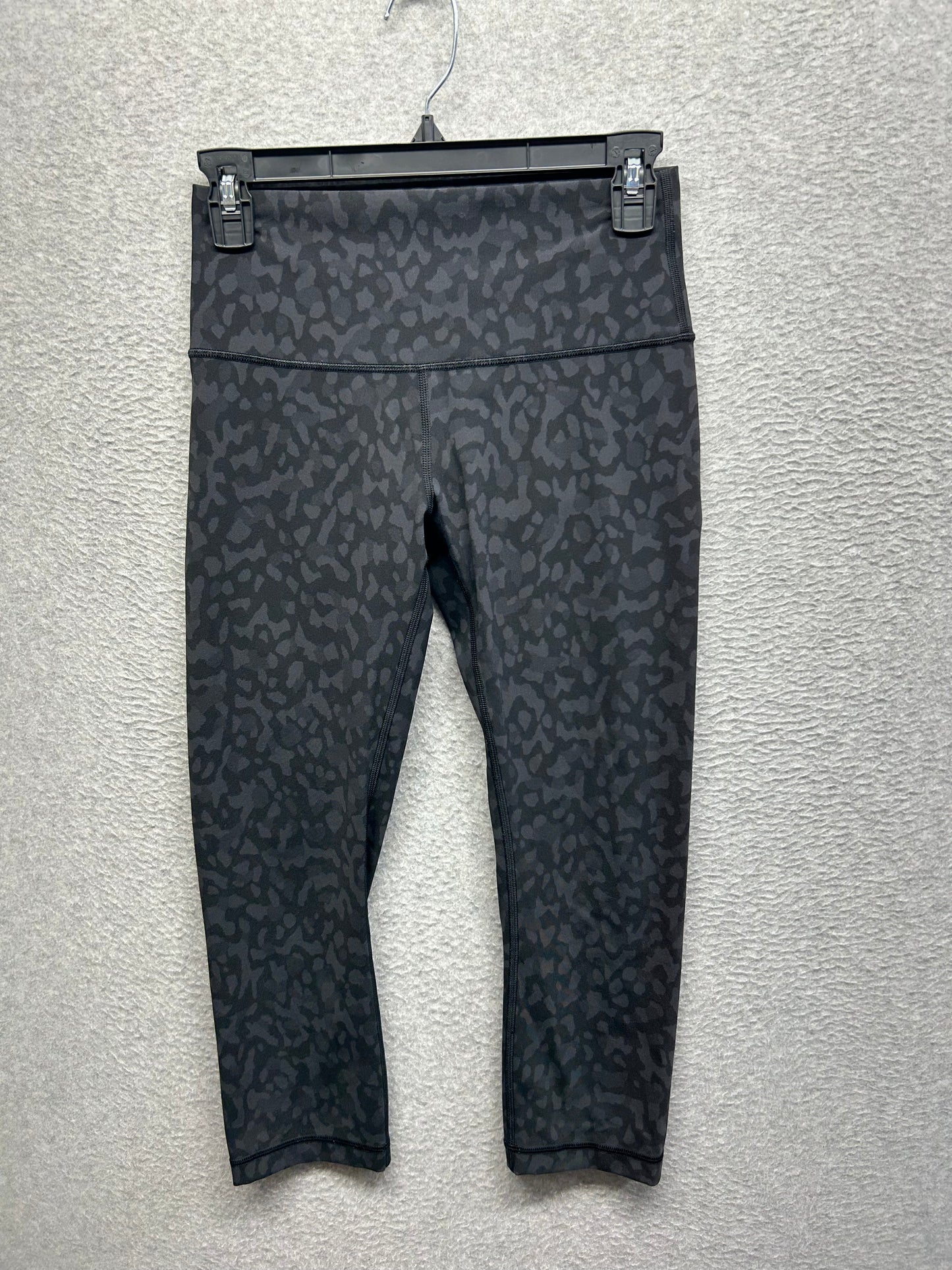 Lululemon Wunder Under Crop High-Rise Luxtreme 21" Size 6 Formation Camo Deep Coal Multi