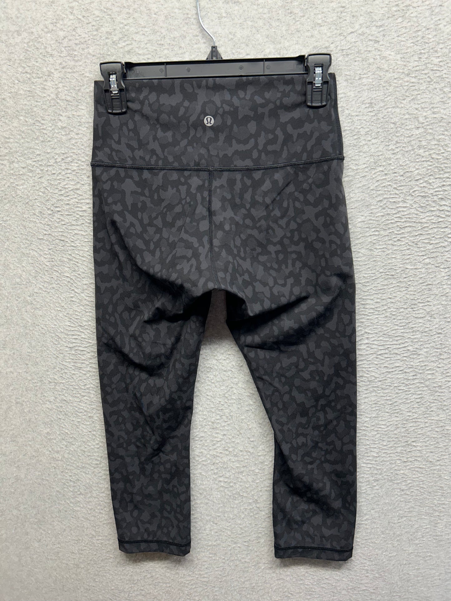 Lululemon Wunder Under Crop High-Rise Luxtreme 21" Size 6 Formation Camo Deep Coal Multi