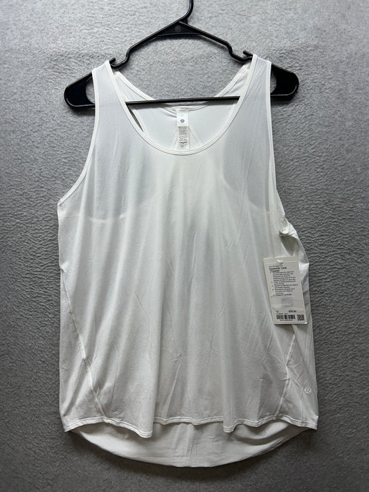 Lululemon Essential Tank Pleated Jersey Size 12 White