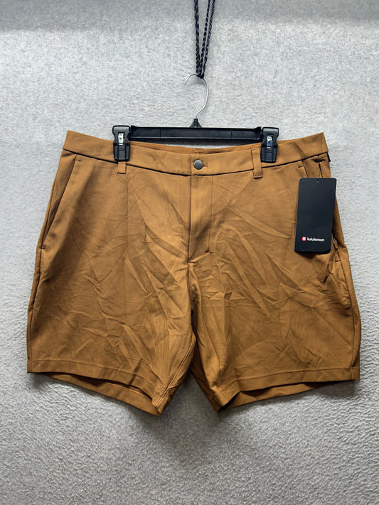 Lululemon Commission Classic Fit Short 7" Corduroy Size 36 Copper Brown