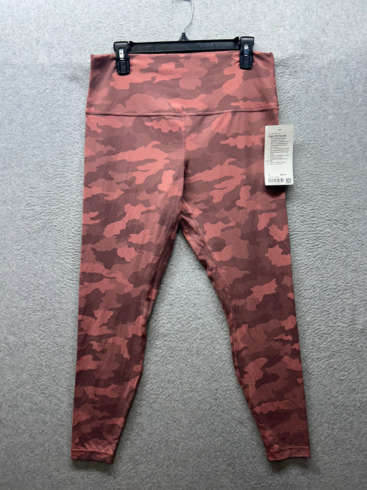 Lululemon Align High-Rise Pant 28" Size 14 Heritage 365 Camo Brier Rose Multi