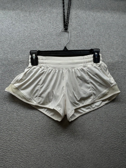 Lululemon Hotty Hot Short II 2.5" Size 4 White