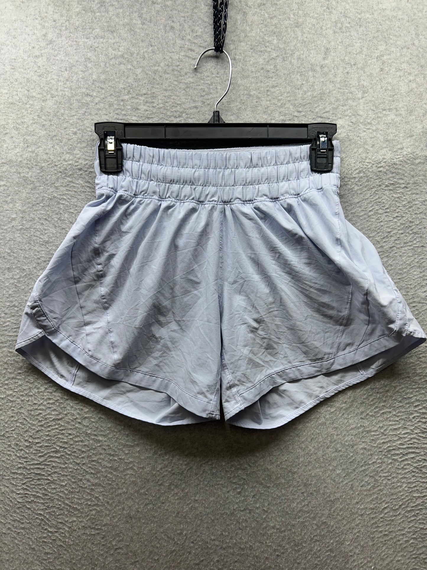 Lululemon Track That Mid-Rise Lined Short 5" Size 4 Blue Linen