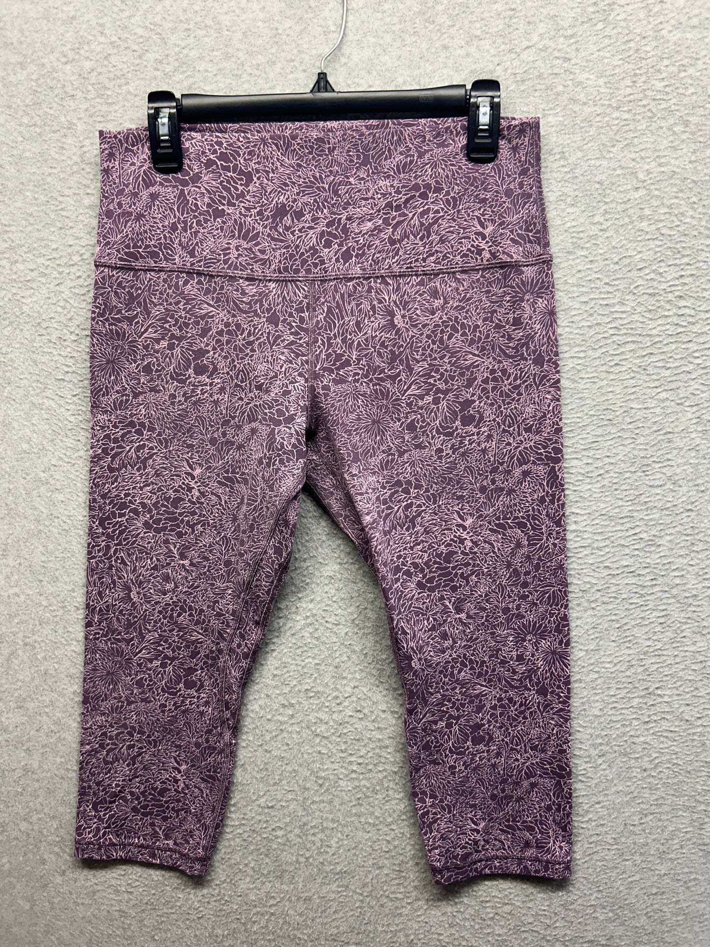 Lululemon Align Crop 21" Size 12 Arabesque Antoinette Smoky Quartz