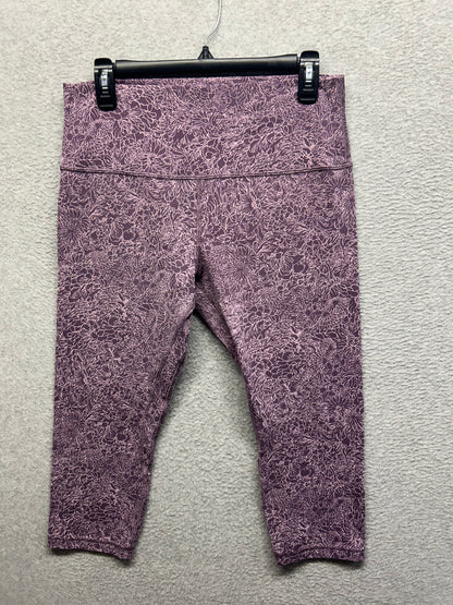 Lululemon Align Crop 21" Size 12 Arabesque Antoinette Smoky Quartz