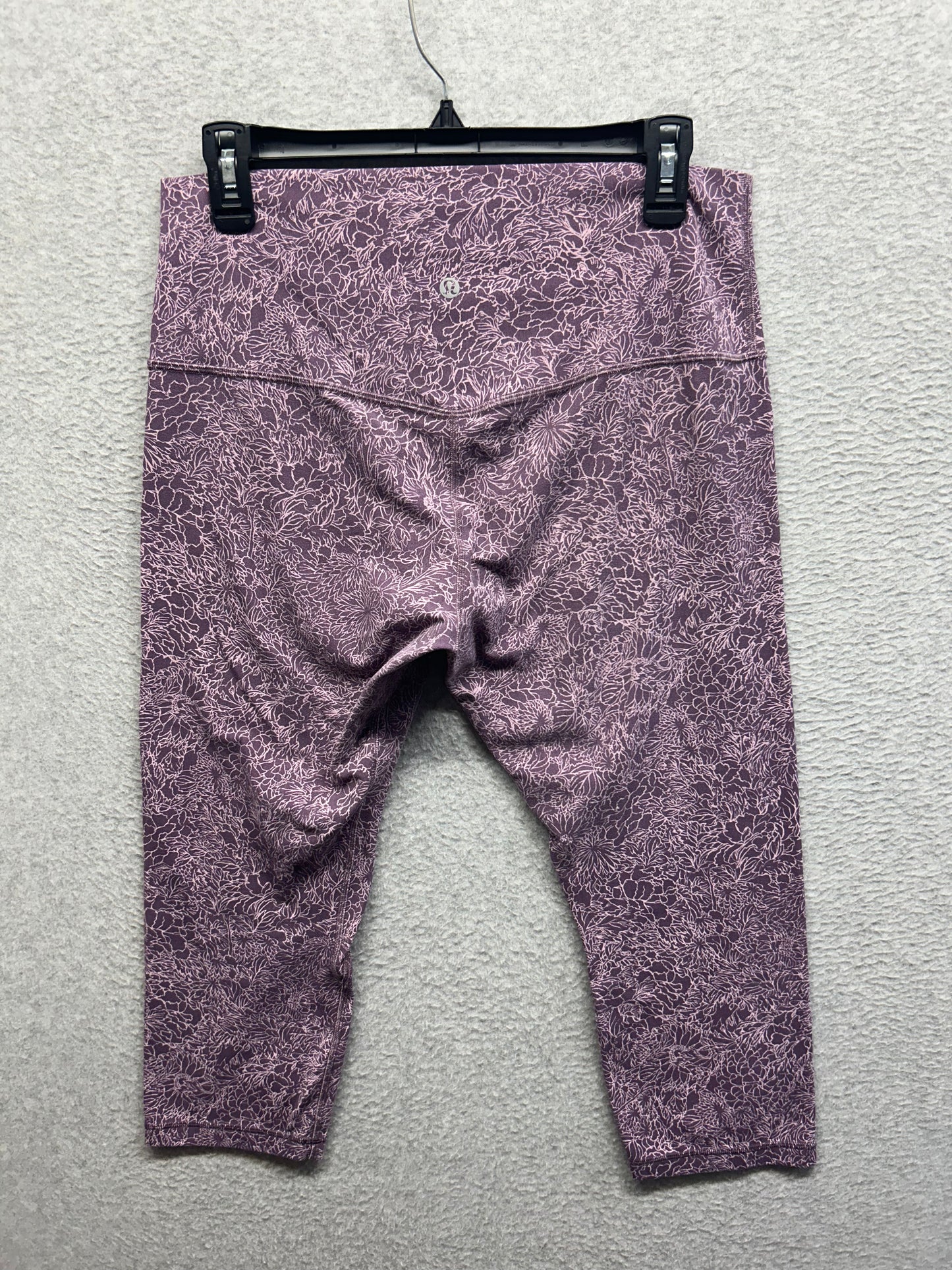 Lululemon Align Crop 21" Size 12 Arabesque Antoinette Smoky Quartz