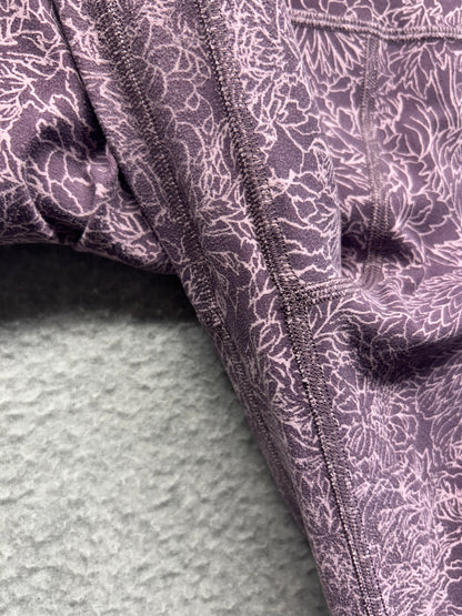 Lululemon Align Crop 21" Size 12 Arabesque Antoinette Smoky Quartz