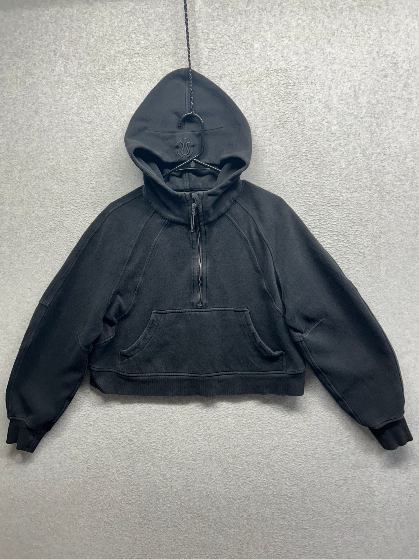 Lululemon Scuba Oversized 1/2 Zip Hoodie Size M/L Black