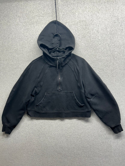 Lululemon Scuba Oversized 1/2 Zip Hoodie Size M/L Black