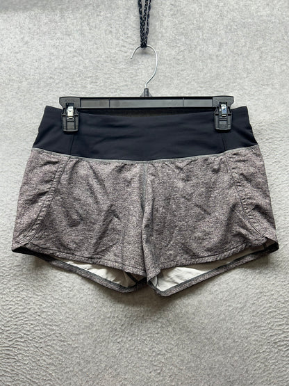 Lululemon Run Times Short II 4" Size 4 Heather Lux Multi Black