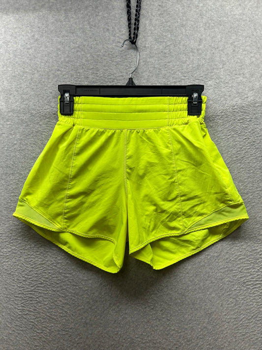 Lululemon Hotty Hot High-Rise Short 4" Size 4 Highlight Yellow