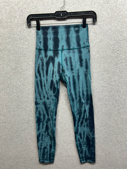 Lululemon Wunder Train High-Rise Tight 25" Size 2 Forest Shibori Graphite Grey Desert Teal