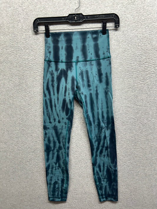 Lululemon Wunder Train High-Rise Tight 25" Size 2 Forest Shibori Graphite Grey Desert Teal