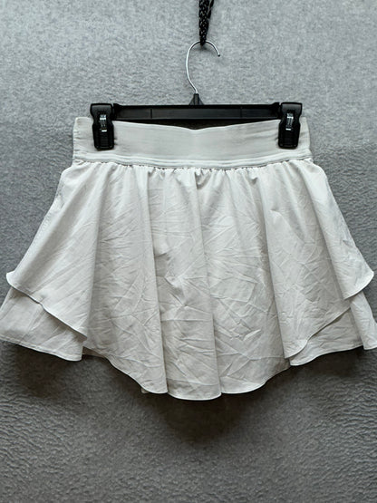 Lululemon Court Rival High Rise Skirt Size 6 White