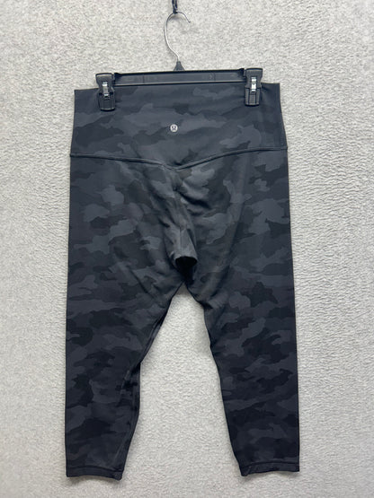 Lululemon Align High-Rise Crop 23" Size 12 (Square) Heritage 365 Camo Deep Coal Multi