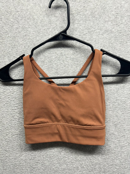 Lululemon Energy Longline Bra Size 2 Brown