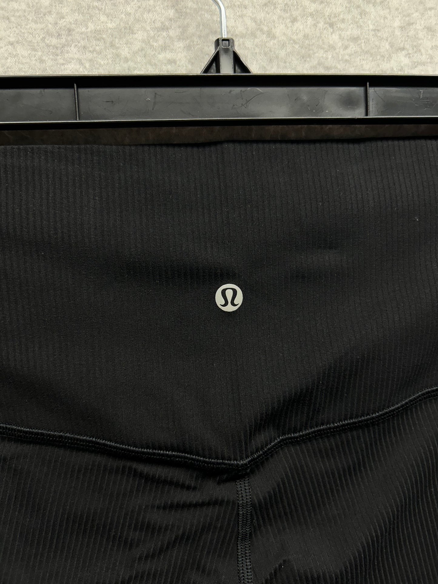 Lululemon Align Ribbed High-Rise Pant 25" Size 12 Black (Square Dot)