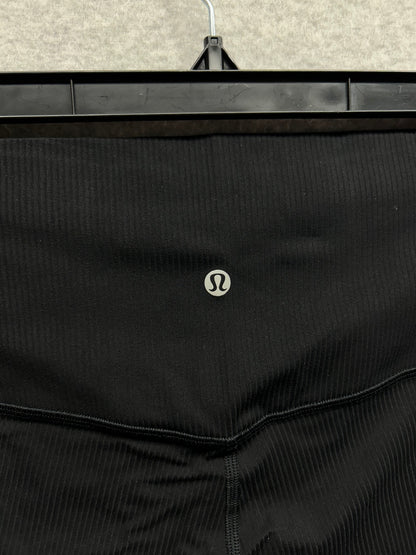 Lululemon Align Ribbed High-Rise Pant 25" Size 12 Black (Square Dot)