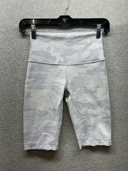 Lululemon Wunder Under Short 10" Ribbed Size 4 Incognito Camo Jacquard Alpine White Starlight