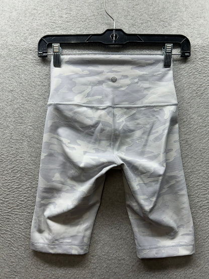 Lululemon Wunder Under Short 10" Ribbed Size 4 Incognito Camo Jacquard Alpine White Starlight