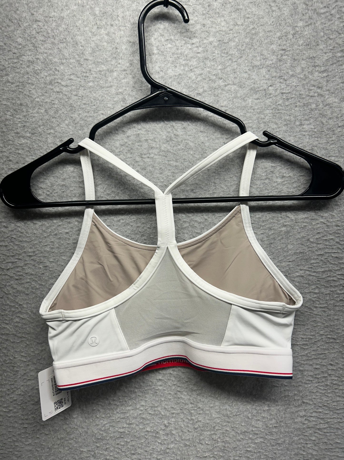Lululemon Flow Y Bra Mid Support Size 4 White
