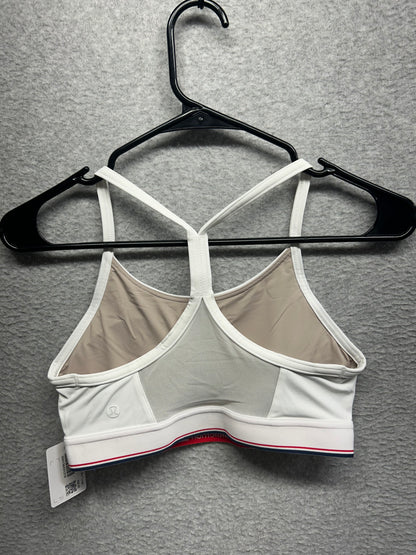 Lululemon Flow Y Bra Mid Support Size 4 White