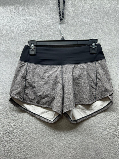 Lululemon Speed Up Short Long 4" Size 4 Heather Lux Multi Black