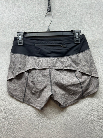 Lululemon Speed Up Short Long 4" Size 4 Heather Lux Multi Black