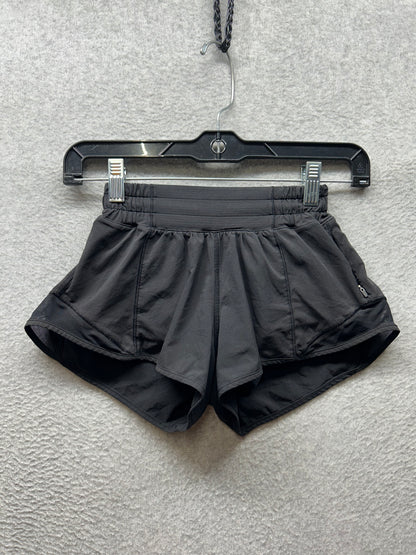 Lululemon Hotty Hot Short II 2.5" Size 0 Black