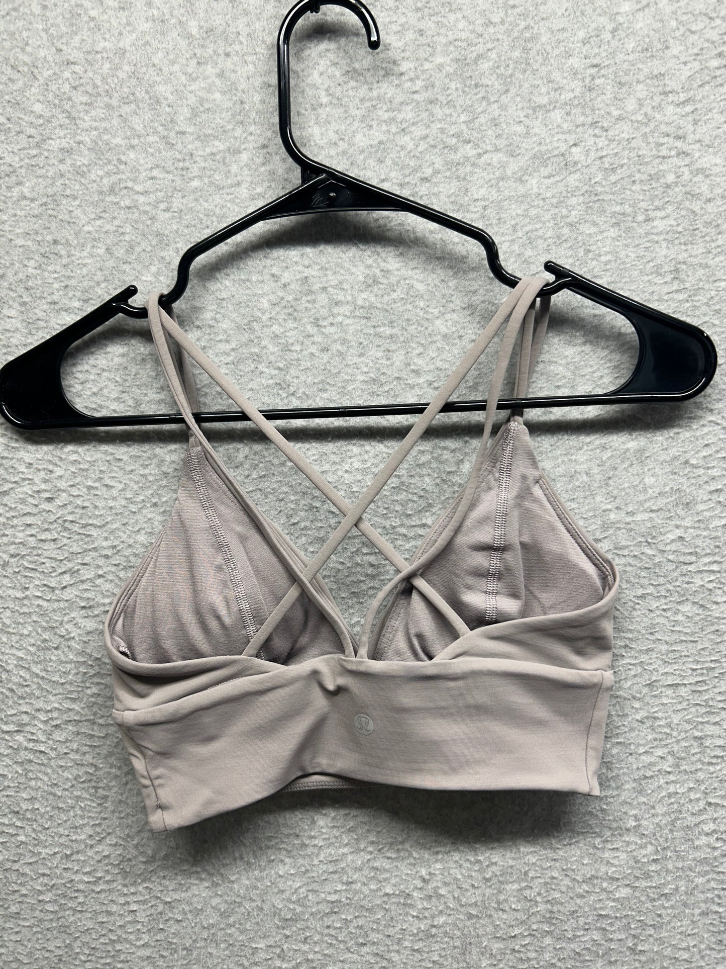 Lululemon Pushing Limits Bra Size 4 Dark Chrome