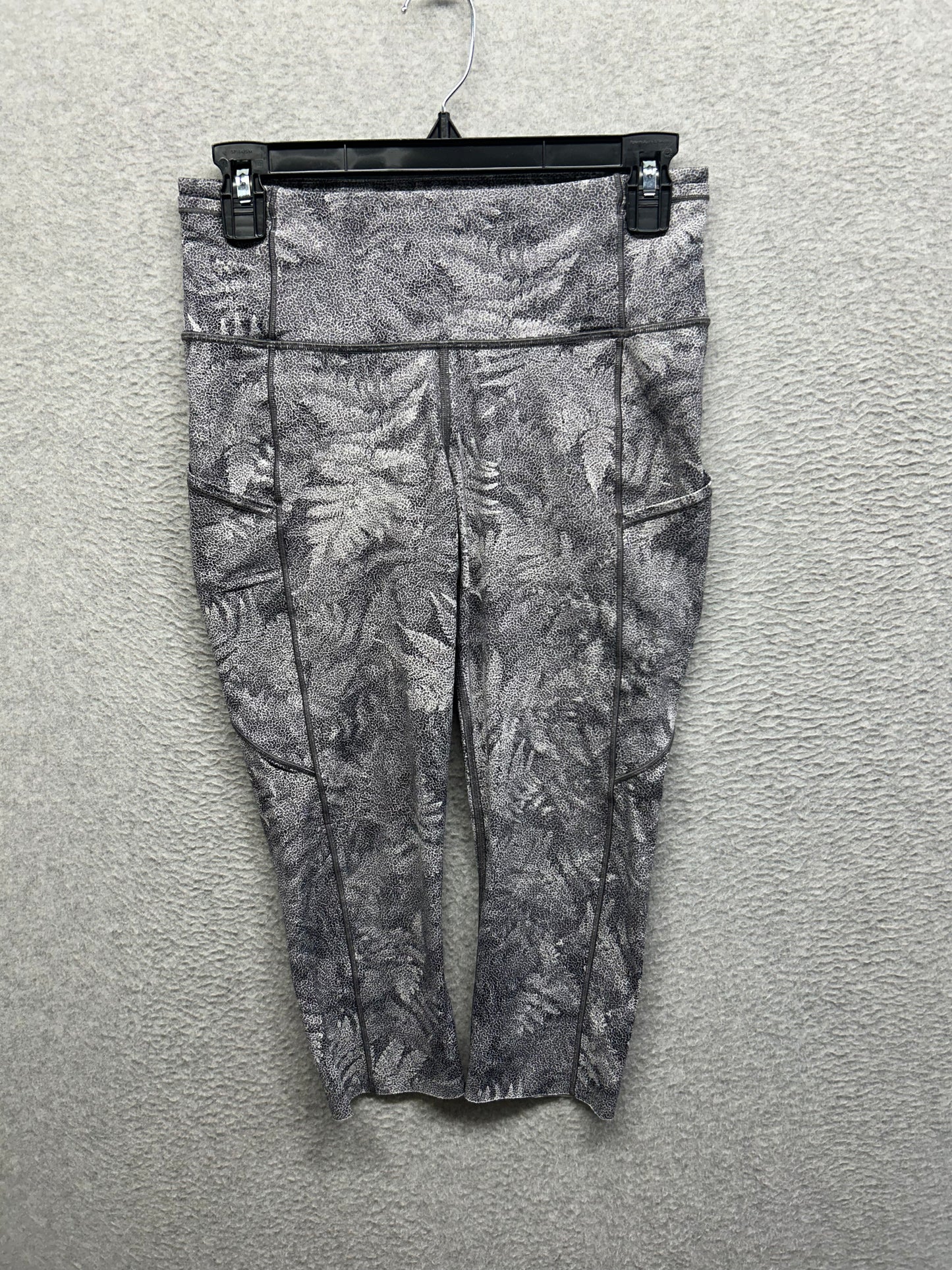 Lululemon Fast & Free Crop 19" Size 8 Kindred Spirit Alpine White Multi