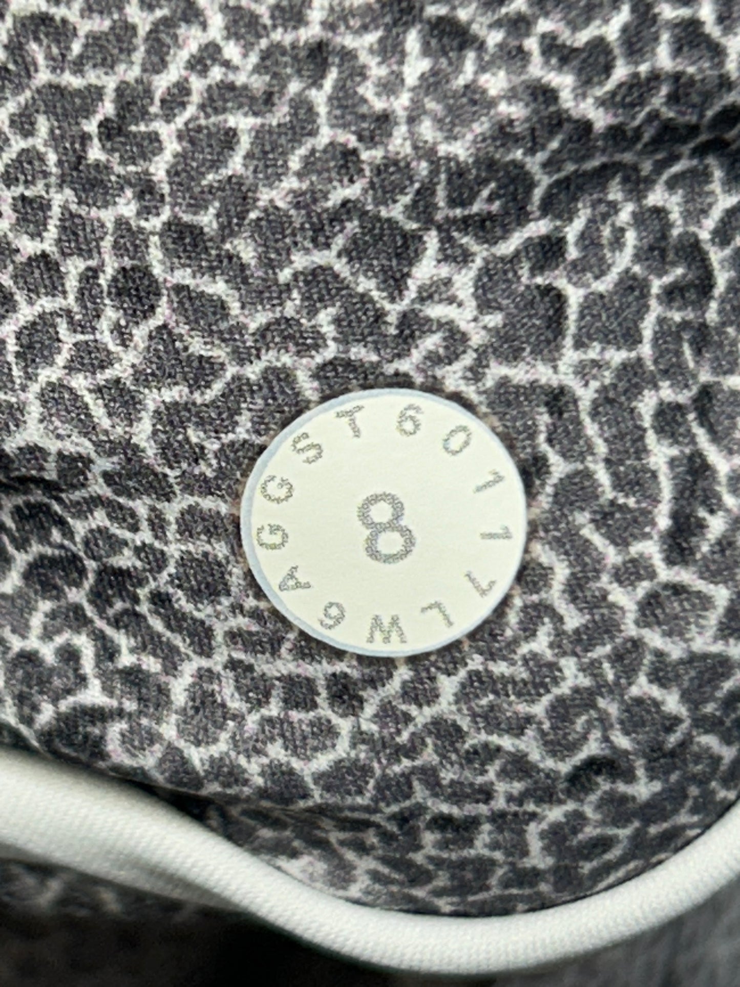 Lululemon Fast & Free Crop 19" Size 8 Kindred Spirit Alpine White Multi