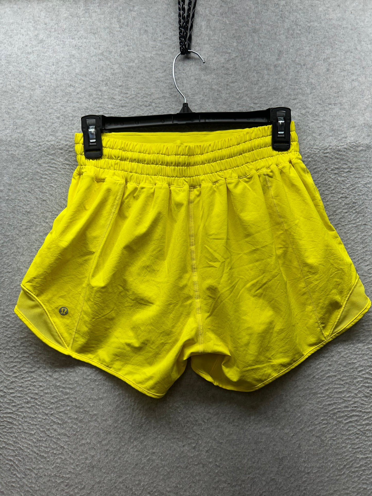 Lululemon Hotty Hot High-Rise Lined Short 4" Size 6 Sonic Yellow