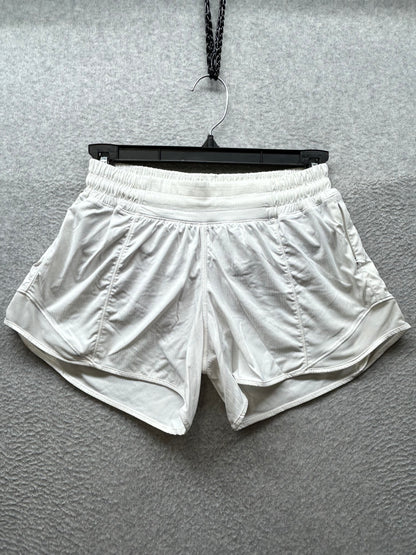 Lululemon Hotty Hot Short II Long 4" Size 4 White
