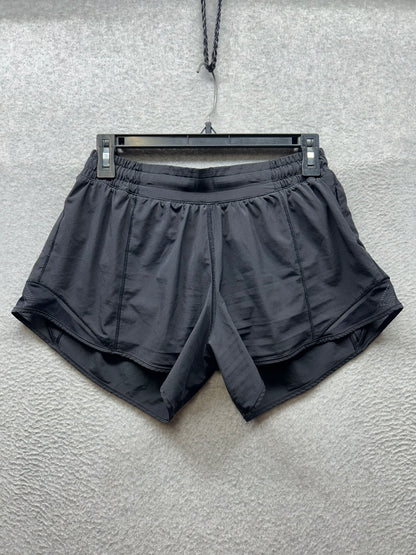 Lululemon Hotty Hot Short II 4" Size 8 Tall Black
