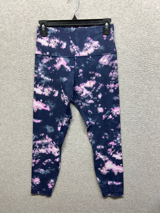 Lululemon Align High-Rise Pant 25" Size 8 Circulate Tie Dye Mineral Blue Multi