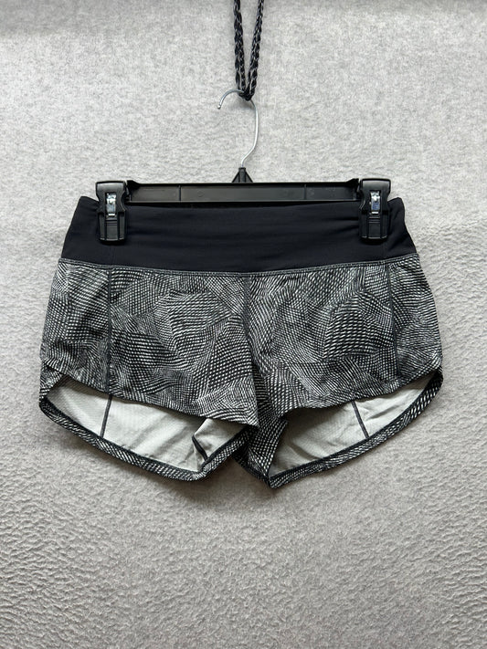 Lululemon Speed Up Short 2.5" Size 2 Velocity Mesh Island Mist Black