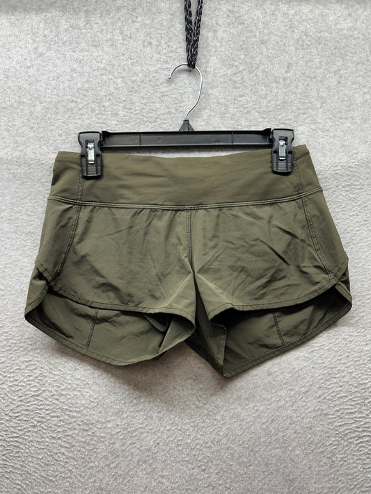 Lululemon Speed Short 2.5" Size 4 Dark Olive
